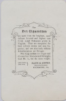 1890's Allen & Ginter Pet Cigarettes The Best Facing Boy Sitting On Fence Right  #*