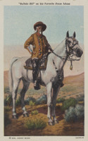 1922 Buffalo Bill Post Card On Horse Isham  #*