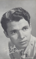 1950s AUDIE MURPHY EXHIBT CARD MADE IN USA  #*