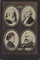1789-1889 Washington-Harrison Presidential Cabinet Card 4 1/4 by 6 3/8 Inches  #*sku32703