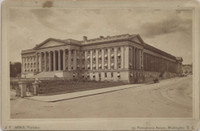 1890's Jarvis Publishing Washington DC Cabinet Card U. S. Treasury Building  #*