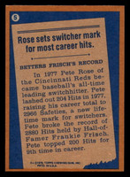 1978 Topps #5 Pete Rose RB Near Mint+ Reds RB   ID:312706