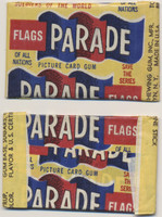 1950 Flags Parade Soldiers Of The World 1 Cent Unopened 1 Wax Pack  #*#