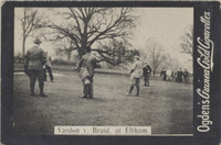1901 Ogden Cigarette Card Guinea Gold Golf Vardon v Braid At Eltham  #*#