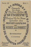 1930 Problem Cigs. Berlin, Germany Famous Explorers Ser. 25 (#1) C. Columbus Ex-Mt  #*