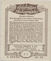 1923 Nicolas Sarony & Co Celebrities And Their Autographic #11 Lord H. Nelson Ex  #*