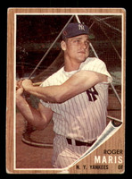 1962 Topps #1 Roger Maris G-VG Yankees    