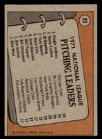 1972 Topps #93 Fergie Jenkins/Steve Carlton/Al Downing Tom Seaver NL P ID:313734