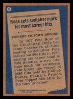 1978 Topps #5 Pete Rose RB Near Mint Reds RB   ID:314007