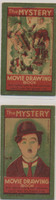 1920s Made In Germany The Mystery Movie Drawing Book (Total Of 2 Different) Charlie Chaplin Ex++  #*