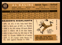 1960 Topps #50 Al Kaline Near Mint OC Tigers    