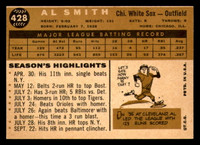 1960 Topps #428 Al Smith Ex-Mint White Sox   ID:315264