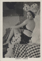 1938 Film Stars Carreras #25 Dorothy Lamour ex (Large Size)   #*