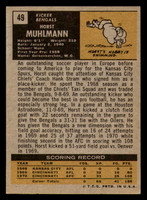 1971 Topps #49 Horst Muhlmann Ex-Mint RC Rookie Bengals   ID:317192