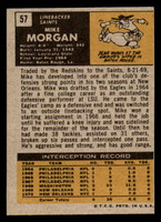 1971 Topps #57 Mike Morgan Near Mint RC Rookie Saints   ID:317203