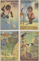 1950's Post Card Art Lot 38 Different  #*
