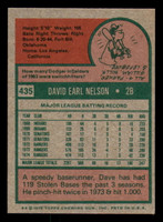 1975 Topps Mini #435 Dave Nelson Ex-Mint Rangers  ID:318015