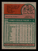 1975 Topps Mini #436 Ken Frailing Ex-Mint Cubs  ID:318016