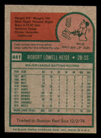 1975 Topps Mini #441 Bob Heise Excellent+ Angels    ID:318021