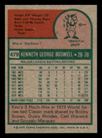 1975 Topps Mini #479 Ken Boswell Ex-Mint Astros  ID:318059