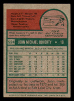 1975 Topps Mini #524 John Doherty Excellent RC Rookie Angels    ID:318104