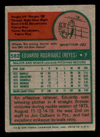 1975 Topps Mini #582 Eduardo Rodriguez Very Good Brewers    ID:318162