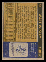1971-72 Topps #52 Walt Wesley DP Near Mint Cavaliers DP    ID:318280
