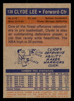 1972-73 Topps #138 Clyde Lee Ex-Mint Warriors    ID:318465