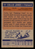 1972-73 Topps #181 Collis Jones Ex-Mint    ID:318609