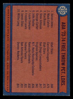 1974-75 Topps #210 ABA Free Throw LL Ex-Mint LL   ID:318700