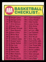 1974-75 Topps #203 ABA Checklist 177-264 Marked   ID:318715