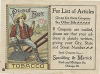1920'S PLOW BOY CHEWING AND SMOKING TOBACCO   #*