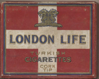 1910 LONDON LIFE TURKISH CIGARETTES CORK TIPS 2 7/8 by 2 1/4 inches  #*