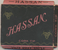 1910-11 Hassan Cork Tip Cigarettes Empty Box 3 by 2 7/8 inches  #*