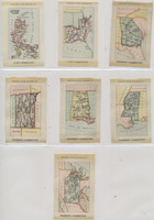 1910 S-88 STATES MAPS & TERRITORIES LOT OF (14) 2 X 3 1/4 INCHES  #*