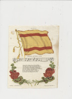 1910 S-40 NATIONAL FLAGS, SONG, & FLOWERS (LARGE 6 BY 7 INCHES) LOT OF 5  #*