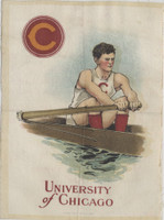 1910 S-21 COLLEGE SERIES SILK UNIVERSITY OF CHICAGO ROWING 5 BY 7 INCHES  #*