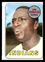 1969 Topps #367 Lou Johnson Miscut Indians   