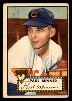 1952 Topps #127 Paul Minner G-VG RC Rookie 