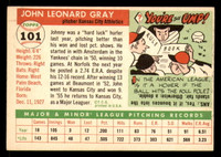 1955 Topps #101 Johnny Gray Ex-Mint RC Rookie  ID: 320741