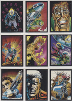 1992 Marvel The Ghost Riders Set 80 Insert Set 10 Glow In The Dark Cards  #*