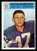 1966 Philadelphia #74 Wayne Rasmussen Ex-Mint Lions  ID:321649