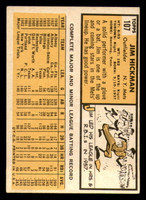 1963 Topps #107 Jim Hickman Excellent Mets   ID:322189