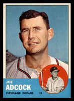 1963 Topps #170 Joe Adcock Near Mint Indians    ID:322296