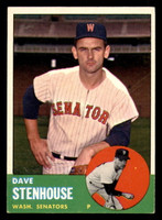 1963 Topps #263 Dave Stenhouse Excellent Senators    ID:322463