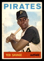 1964 Topps #62 Ted Savage VG-EX Pirates    ID:323040