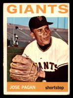 1964 Topps #123 Jose Pagan Very Good Giants    ID:323215
