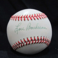 Lou Boudreau OAL Baseball Signed Auto PSA/DNA Authenticated Indians