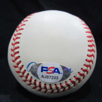 Lou Boudreau OAL Baseball Signed Auto PSA/DNA Authenticated Indians