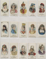 1889 N71 Duke Cigarettes Actors & Actresses 2ND Series Lot 32/50 (Blank Backs)  #*